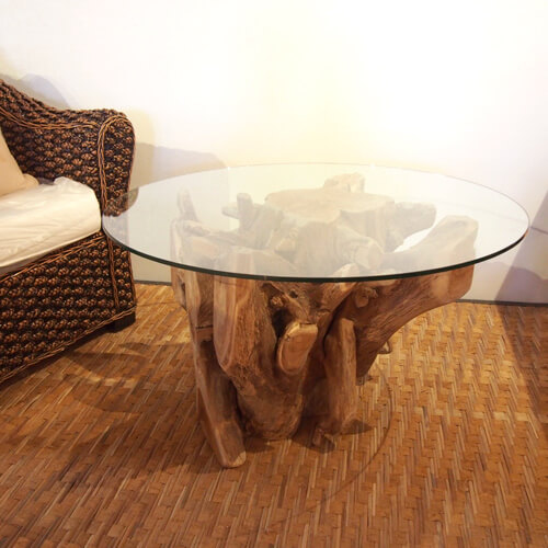 かっこいいチークのテーブル アジアン家具 雑貨 照明 名古屋のインテリアショップpasar パサール